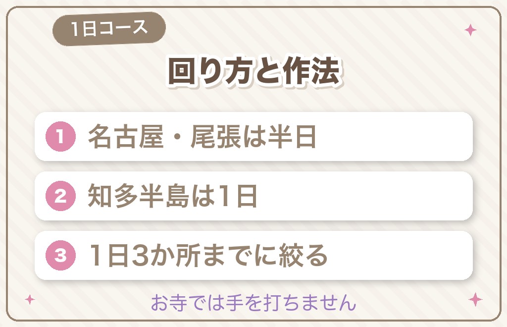愛知のパワースポットを1日でめぐるコースと参拝の作法