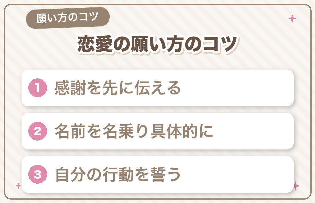 縁結び神社での恋愛の願い方のコツ