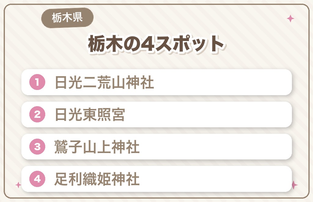 栃木県の北関東パワースポット4選