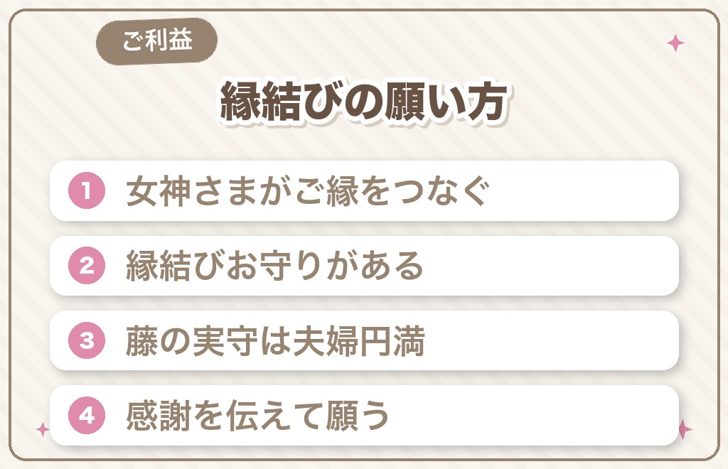 阿智神社の縁結び・恋愛のご利益と願い方