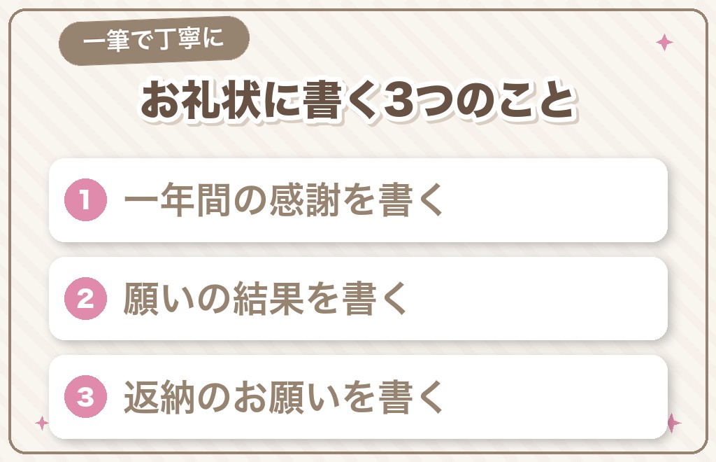 お守りに添える手紙（お礼状）の書き方と例文