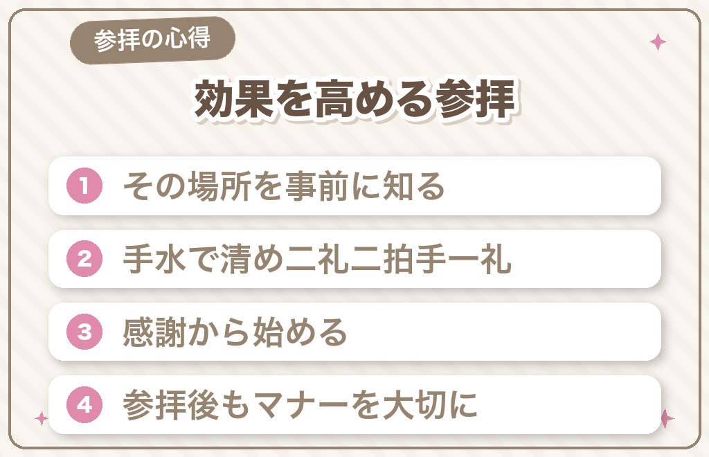 パワースポットの効果を高める参拝の心得