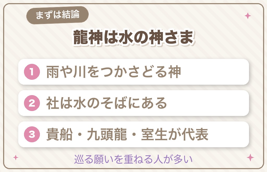 龍神のパワースポットとは？まず知りたい結論