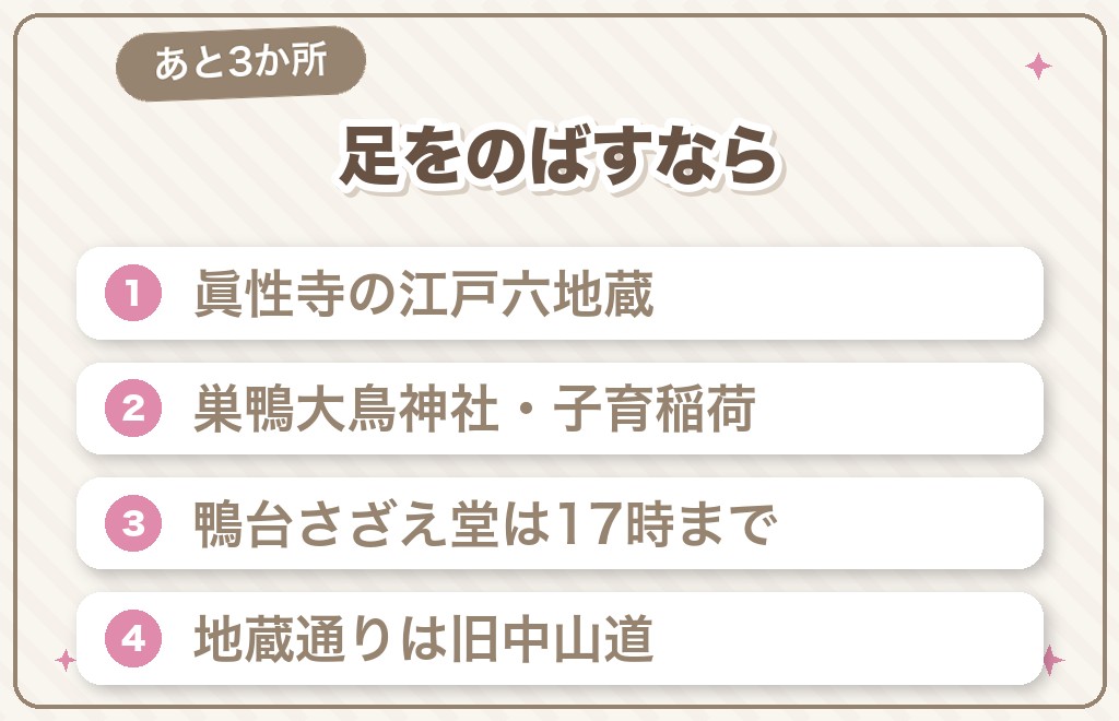巣鴨で足をのばしたいパワースポット3か所