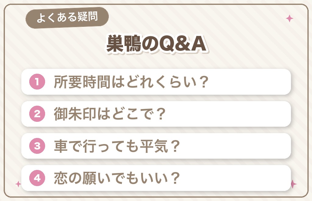 巣鴨のパワースポットに関するよくある質問